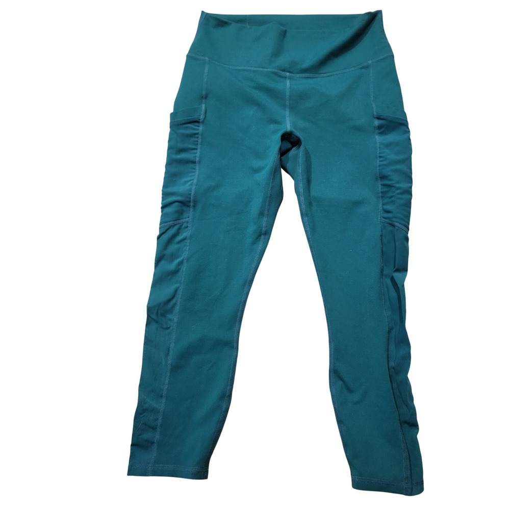 Fabletics PowerHold‎ High Waisted Teal Green Pocket Leggings  CS1722672-3146